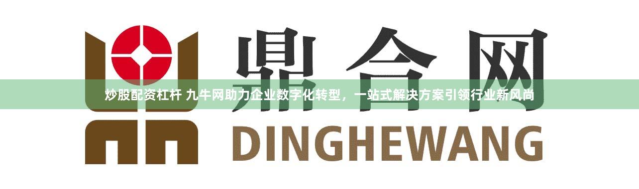炒股配资杠杆 九牛网助力企业数字化转型，一站式解决方案引领行业新风尚